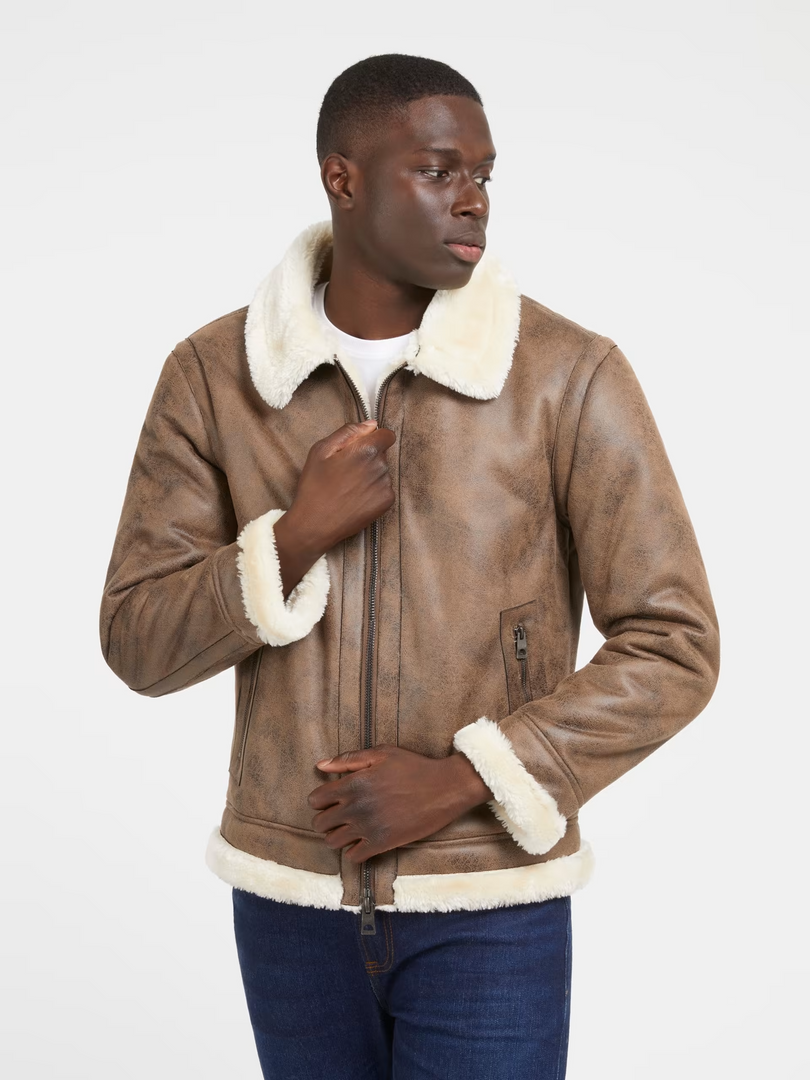 Giacca Guess Shearling aviator