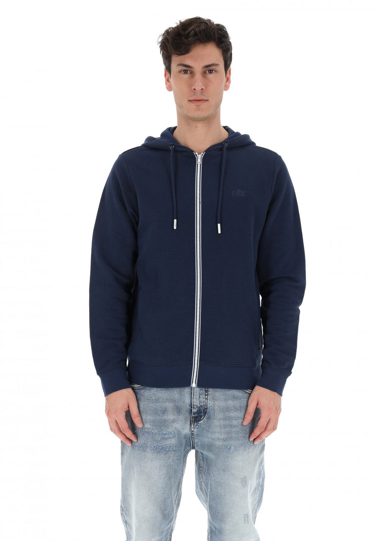 Felpa Blend full zip piquet